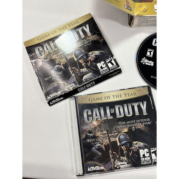 Call of Duty PC 2003 Small Box Edition 2 Discs, Manual, Case & Box PC GAME - Picture 7 of 14